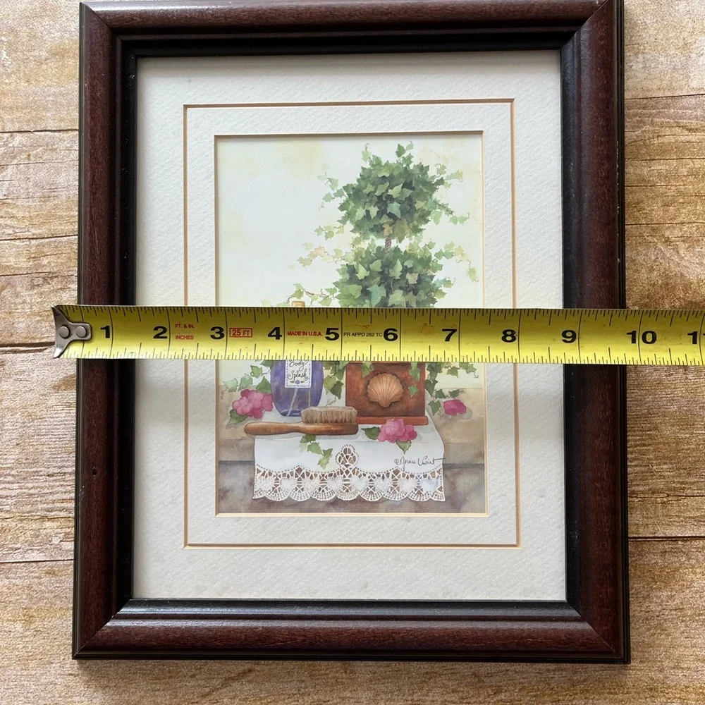 Set of Two Framed Matted Bathroom Pictures EUC 10X12
